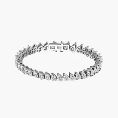 Assembled Petal Diamond Bracelet