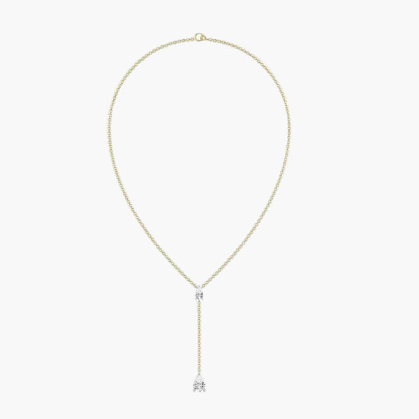Stellar Drop Diamond Necklace