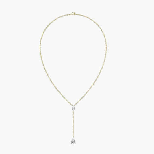 Stellar Drop Diamond Necklace