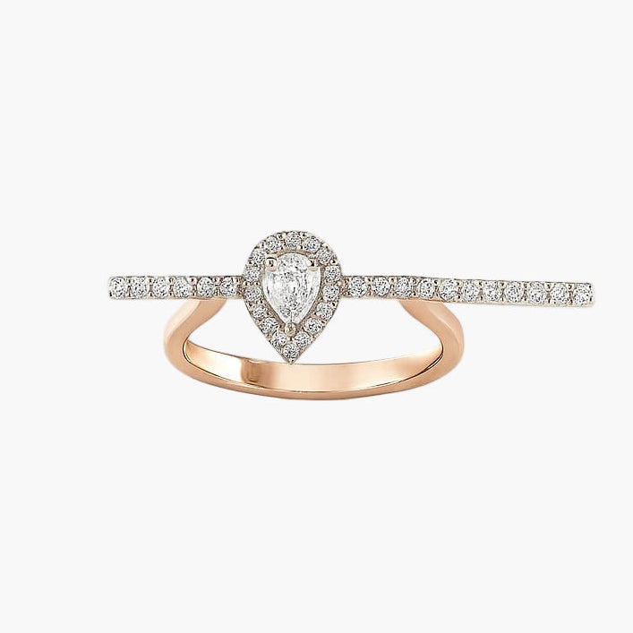 Tear of Light Diamond Ring