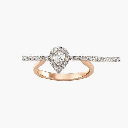 Tear of Light Diamond Ring