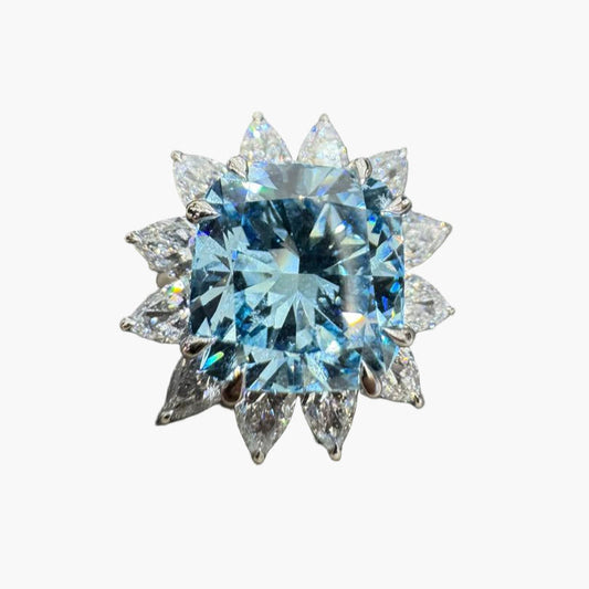 Blue Symbol Diamond Ring