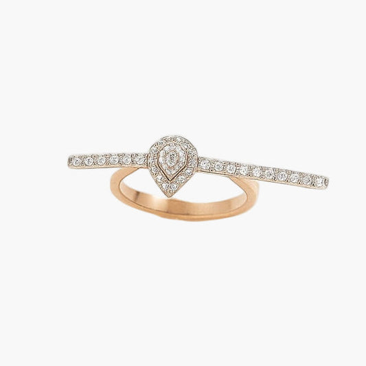 Tear of Light Diamond Ring