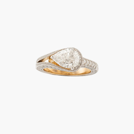 Strong Bond Pear Diamond Ring