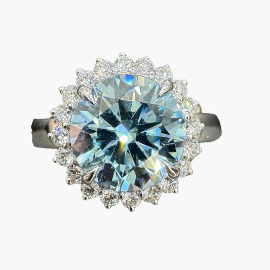 Blue Sparkle Diamond Ring