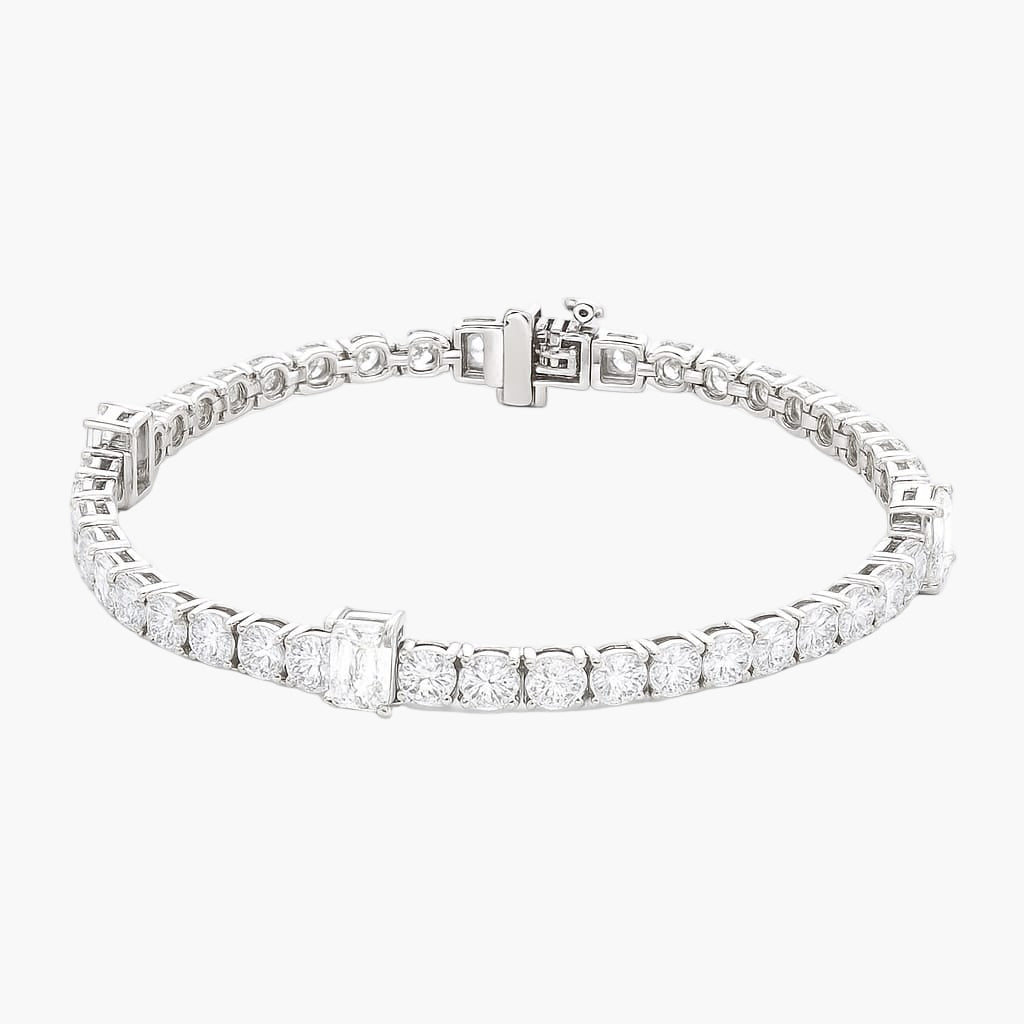 Vivid Victory Men Tennis Diamond Bracelet