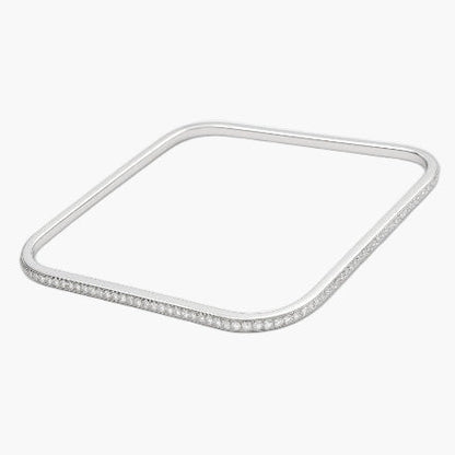 White Gold Quadre Diamond Bangle
