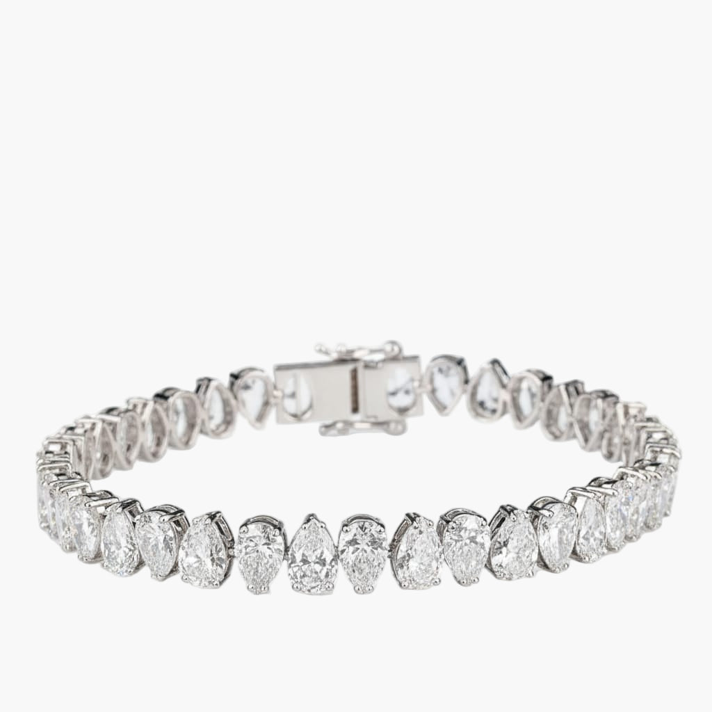 Lustre Azure Tennis Diamond Bracelet