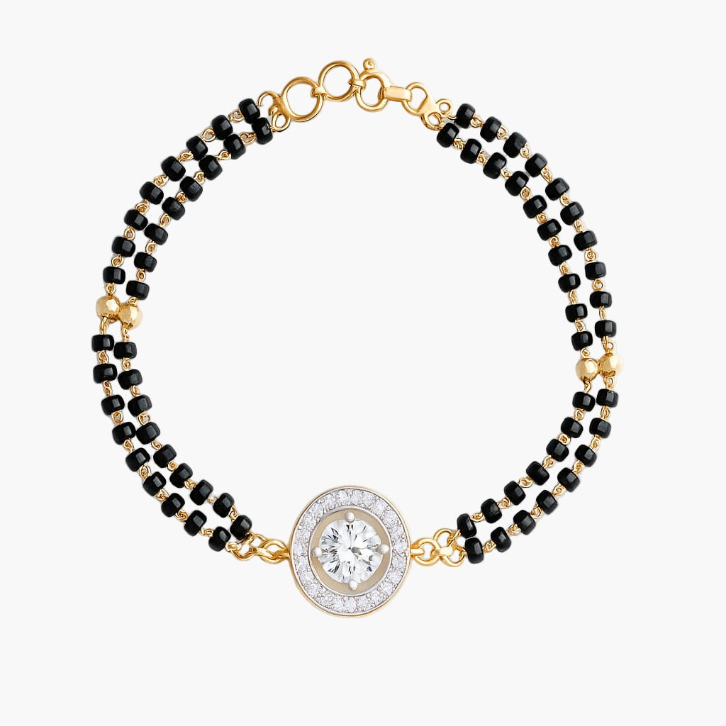 Traditional Touch Mangalsutra Diamond Bracelet