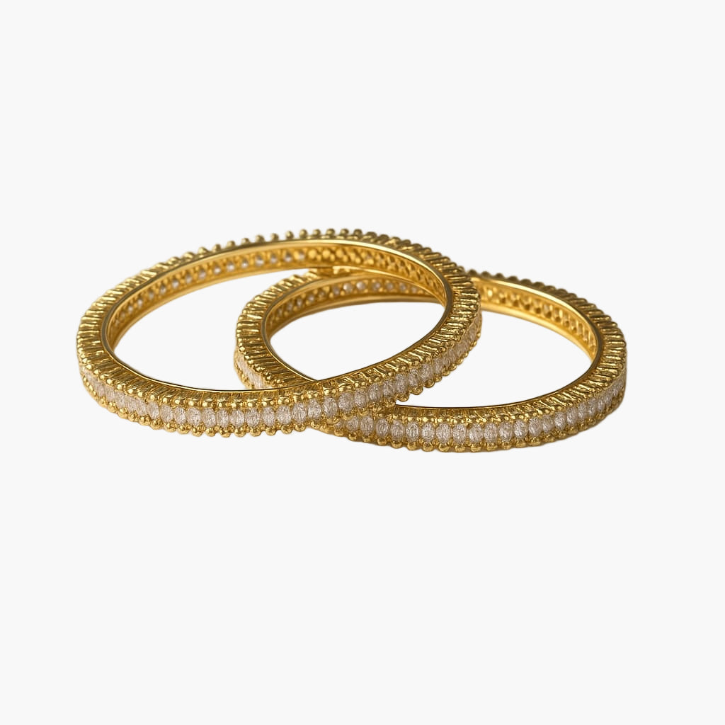 Glow Embers Diamond Bangles