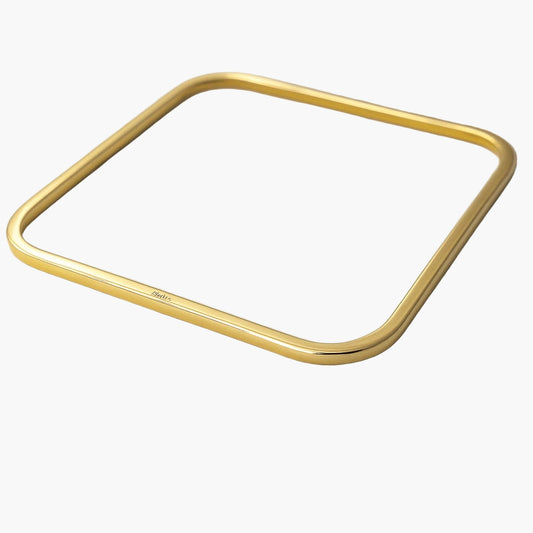 Yellow Gold Quadre Bangle