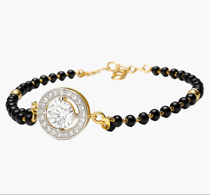 Traditional Touch Mangalsutra Diamond Bracelet