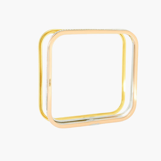 Rose Gold Quadre Bangles