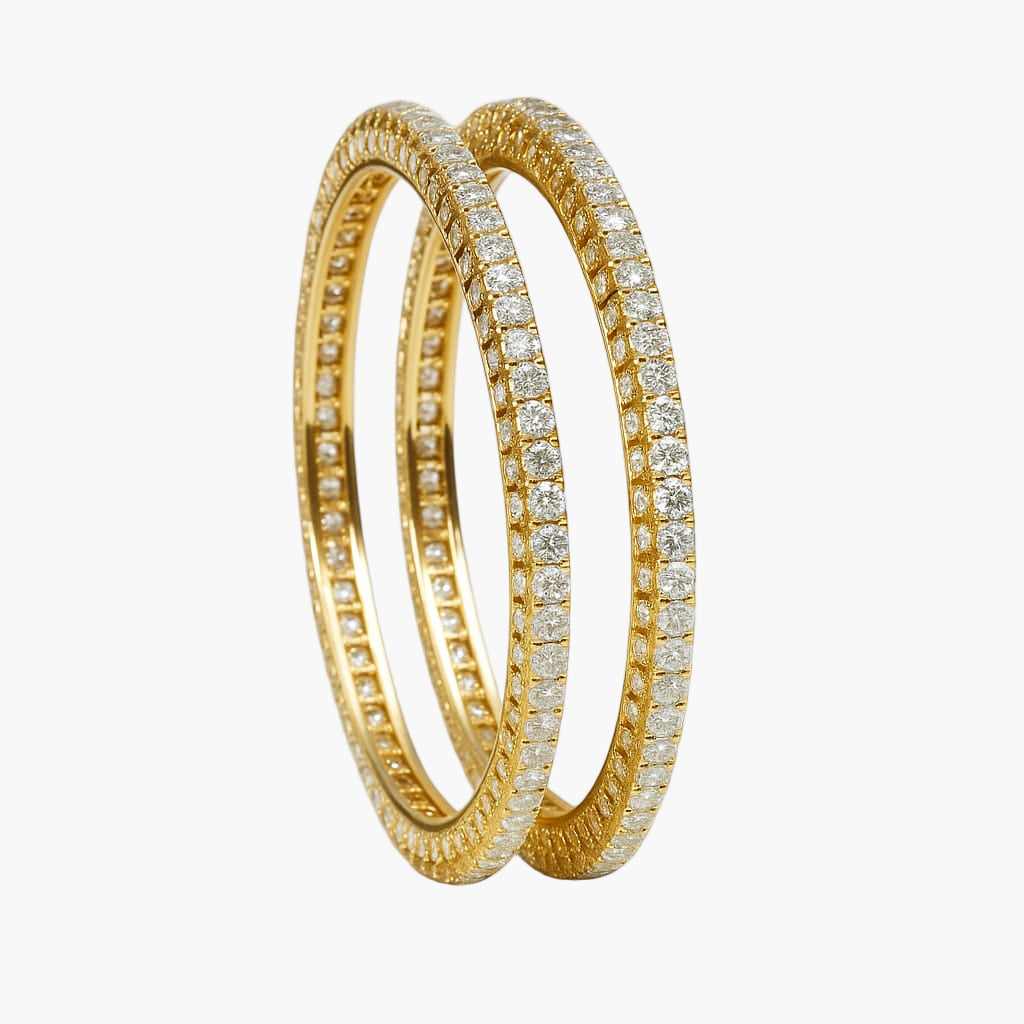 Starlit Embrace Diamond Bangles