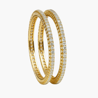 Starlit Embrace Diamond Bangles