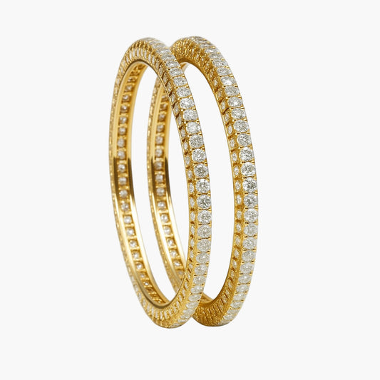 Starlit Embrace Diamond Bangles