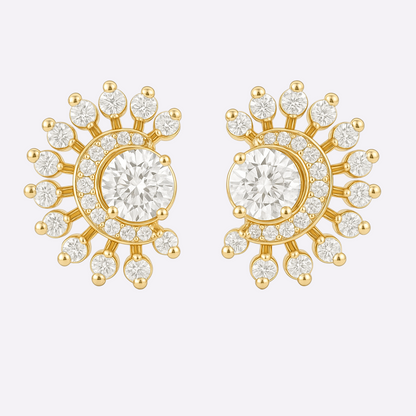 Mystic Magnolia Diamond Earrings