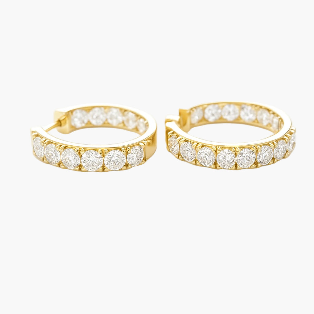 Celeste Embrace Hoops Diamond Earrings