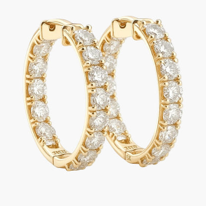 Celeste Embrace Hoops Diamond Earrings