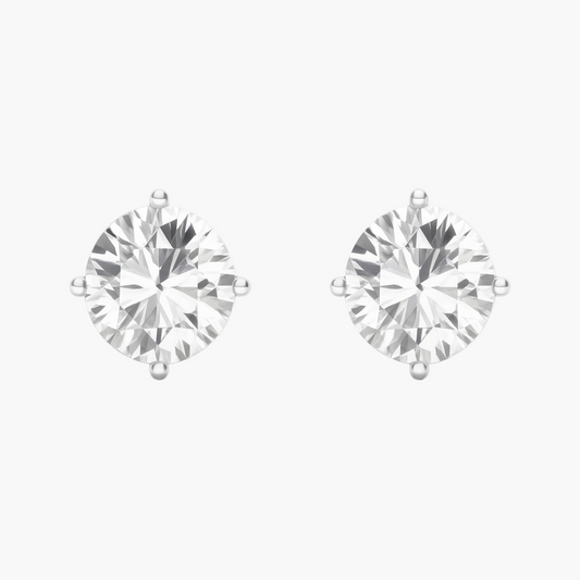 Classic Elegant Diamond Earrings