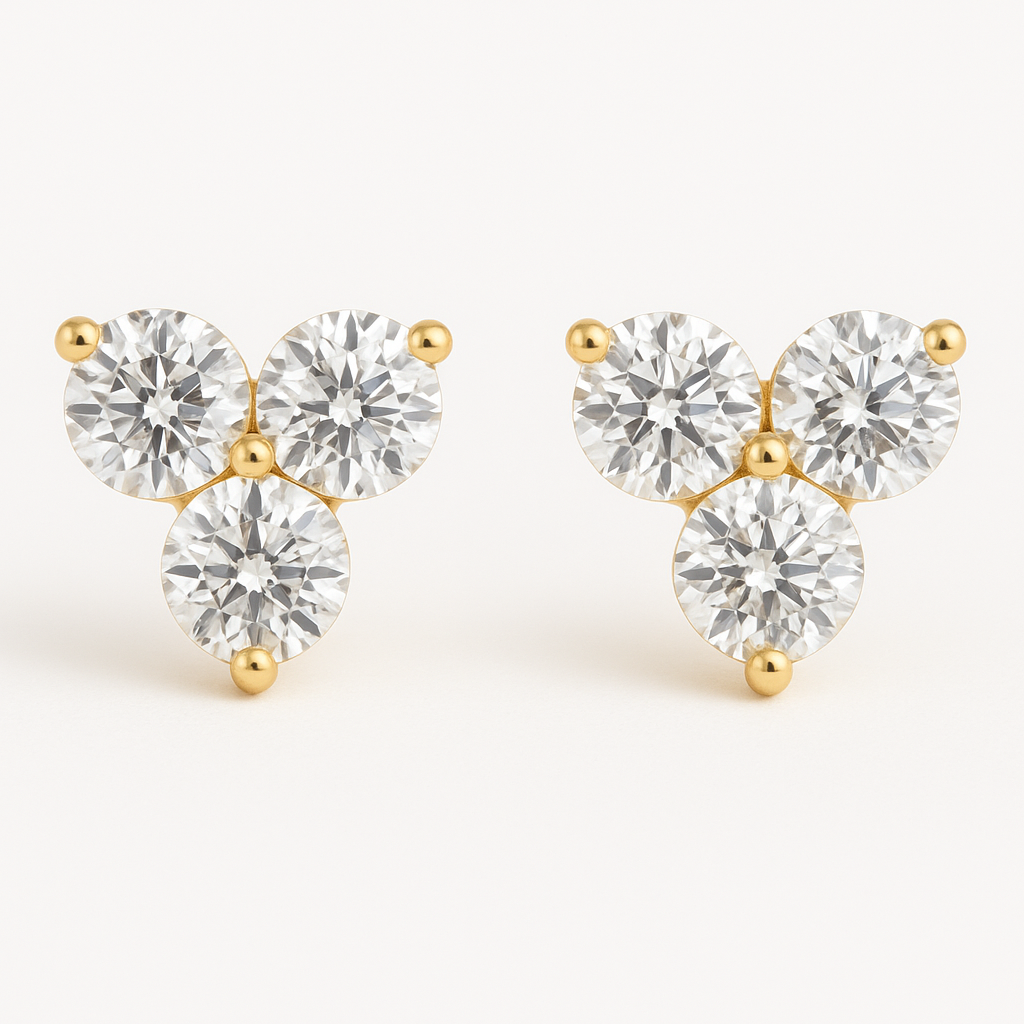 Soulmate Trio Diamond Earrings