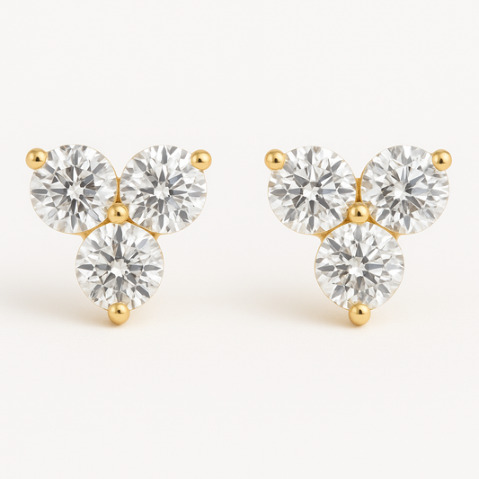 Soulmate Trio Diamond Earrings