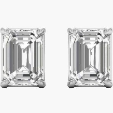 Exquisite Emerald Diamond Earrings