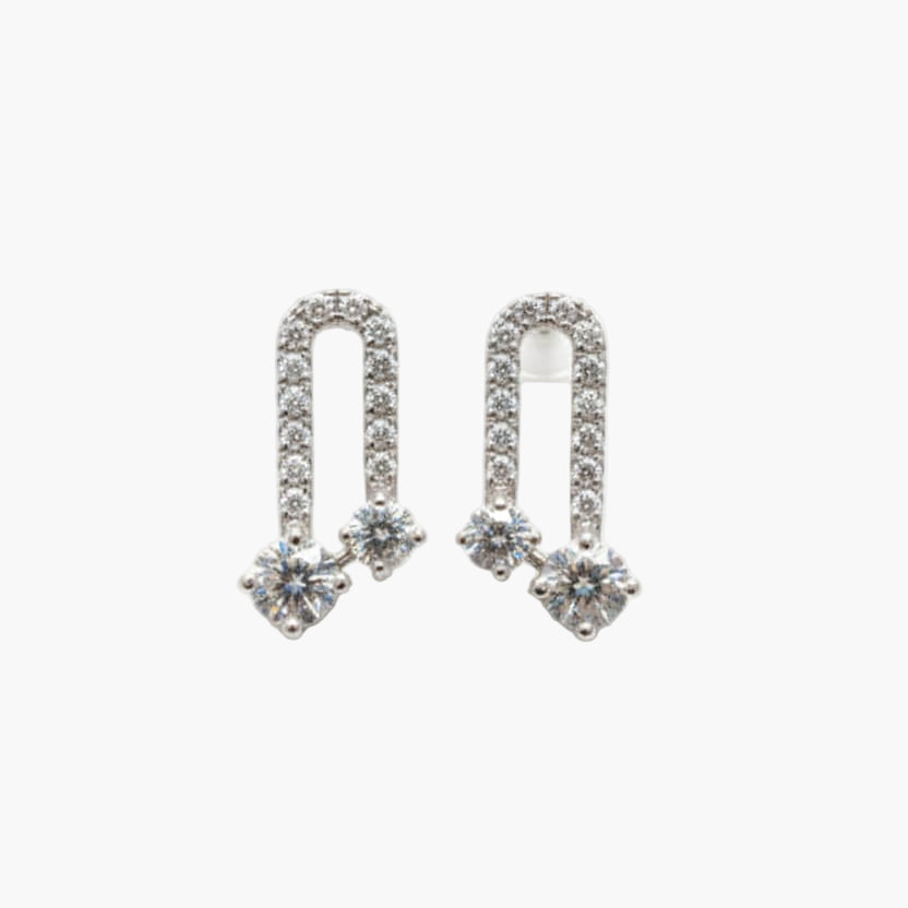 Drevia Drop Diamond Earrings