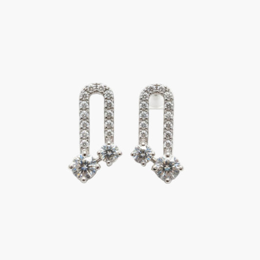 Drevia Drop Diamond Earrings