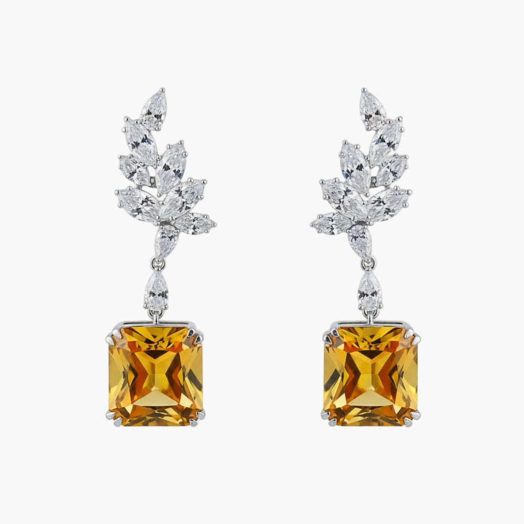 Marigold Drops Diamond Earrings