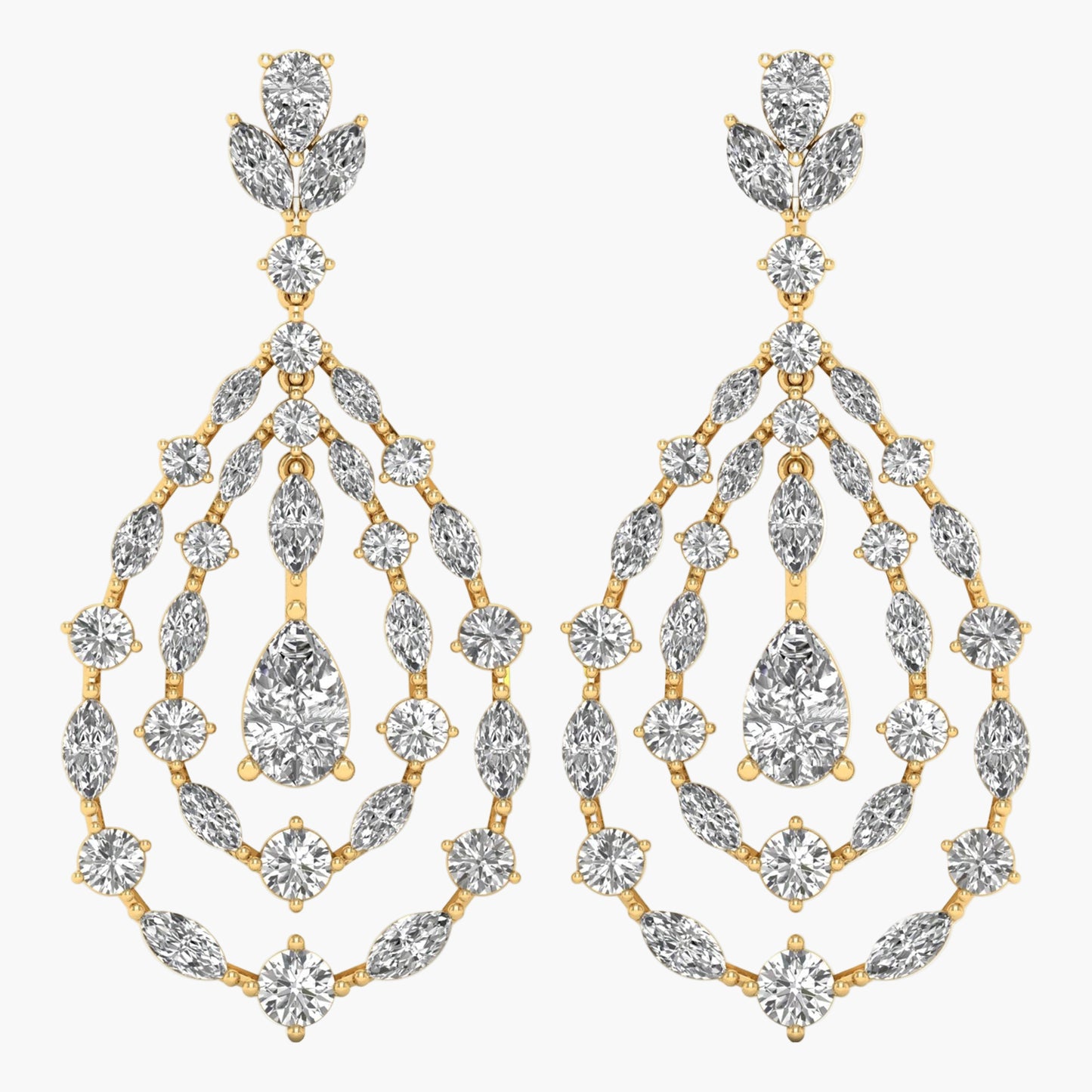 Opulent Oasis Diamond Earrings