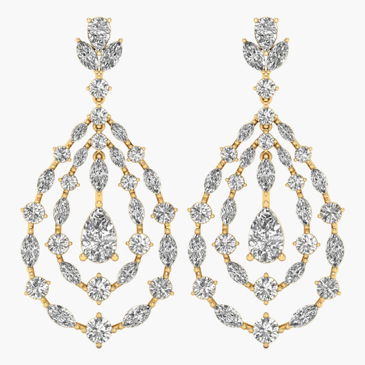Opulent Oasis Diamond Earrings