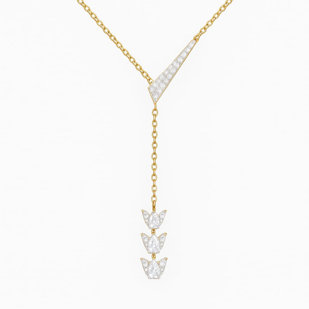 Lotus Infinity Diamond Necklace