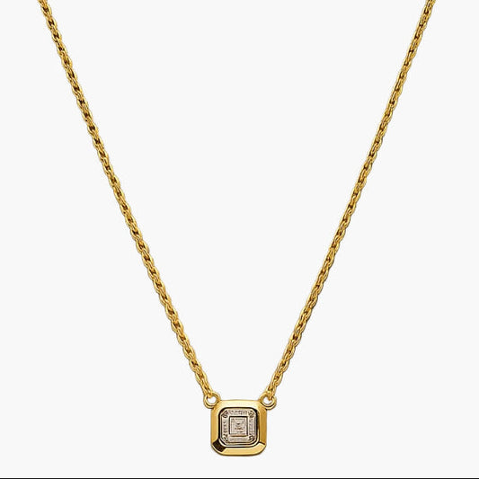 Square Showcase Diamond Necklace