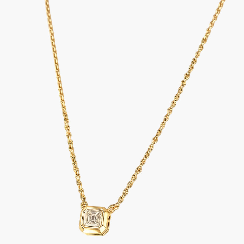 Square Showcase Diamond Necklace