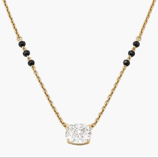 Oval Auspicious Diamond Mangalsutra