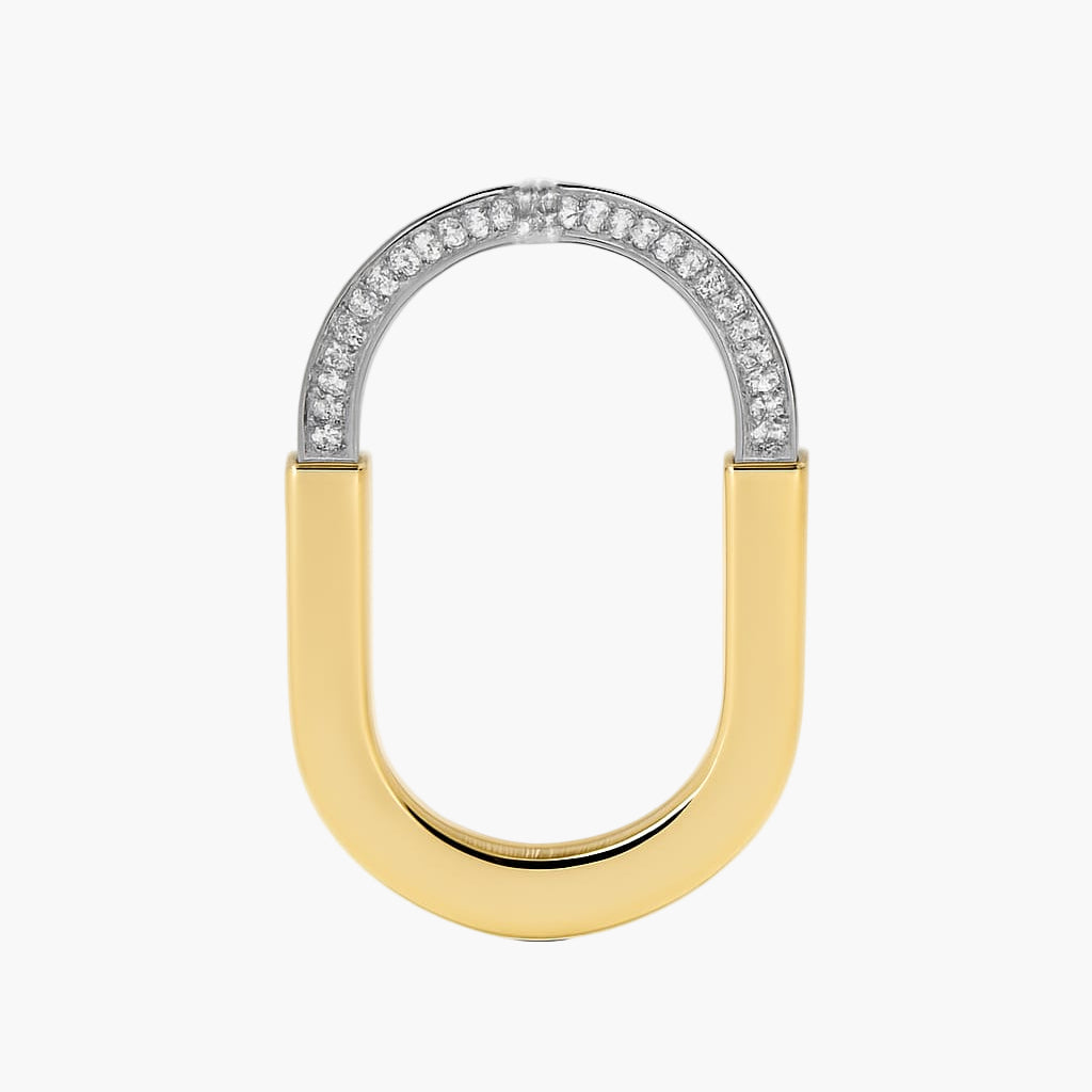 Key Round Shaped Diamond Pendant