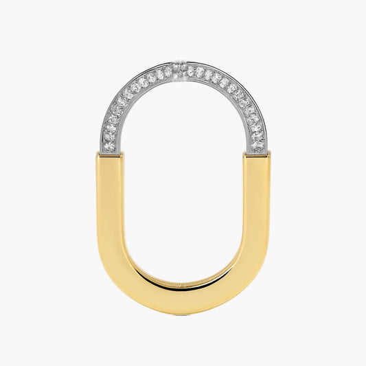 Key Round Shaped Diamond Pendant