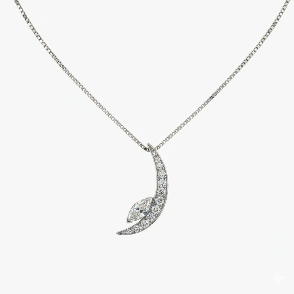Arclight Artistry Diamond Pendant With Chain