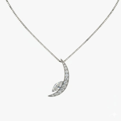 Arclight Artistry Diamond Pendant With Chain
