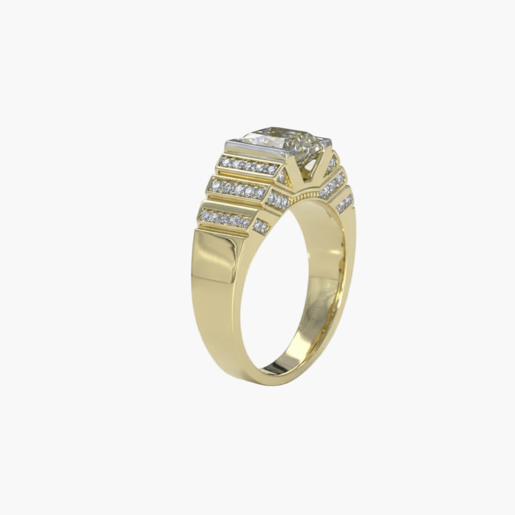 Jade Symphony Men Diamond Ring