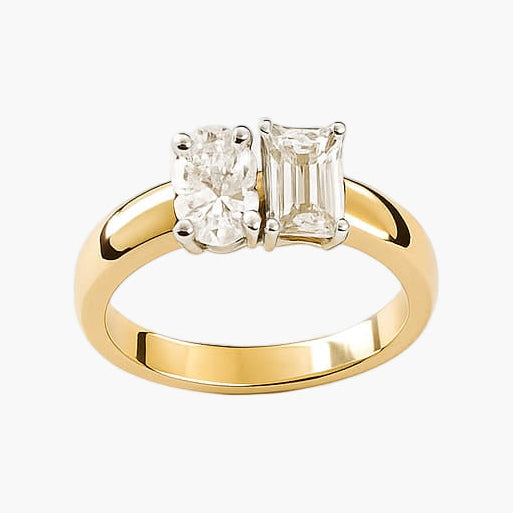 Toi-et-Moi Sleek Diamond Ring