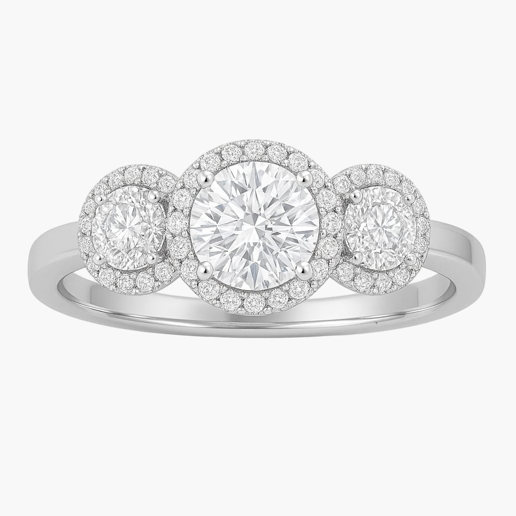 Triple Party Diamond Ring