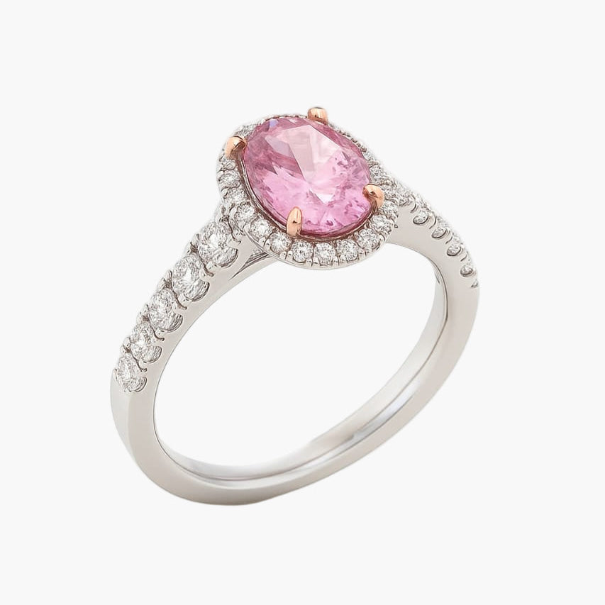 Heart of Pink Diamond Ring