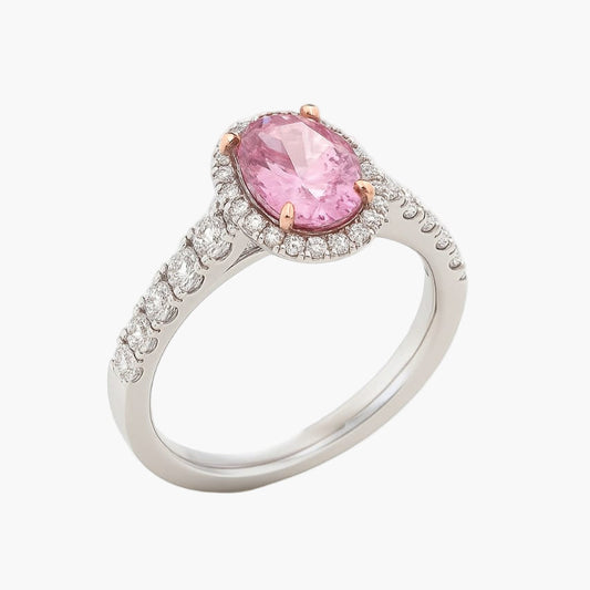 Heart of Pink Diamond Ring