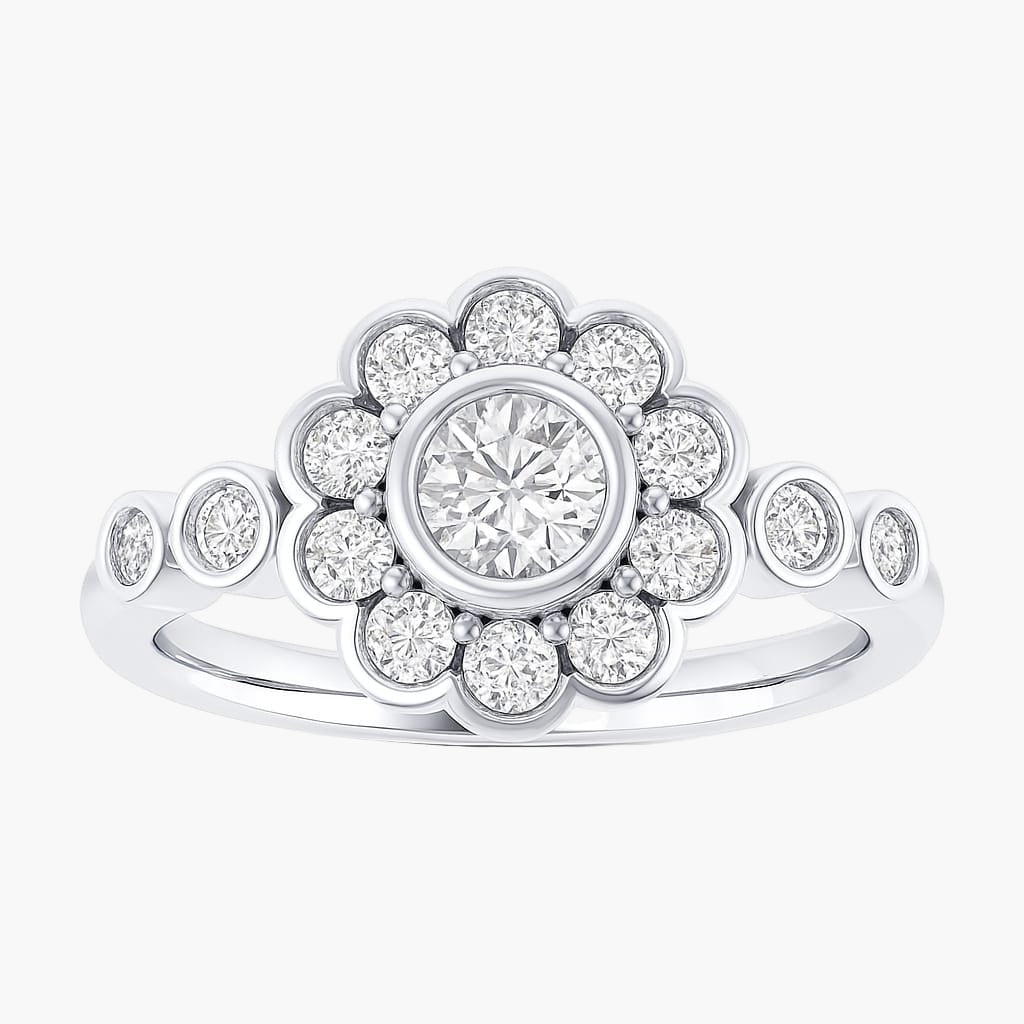 Soulful Spring Diamond Ring