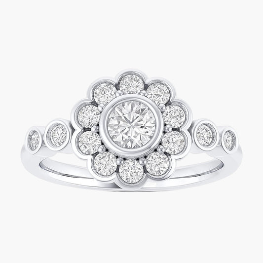 Soulful Spring Diamond Ring