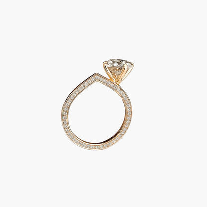 Little Tilt Diamond Ring
