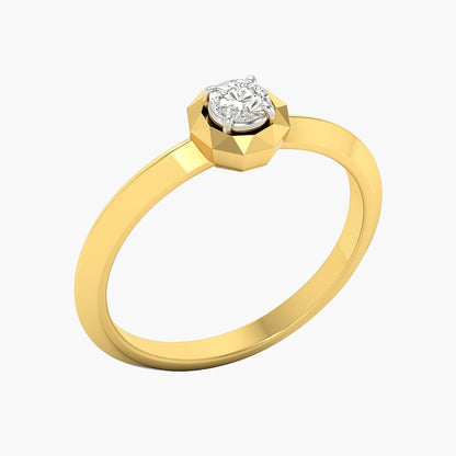 Geometric Glow Diamond Ring