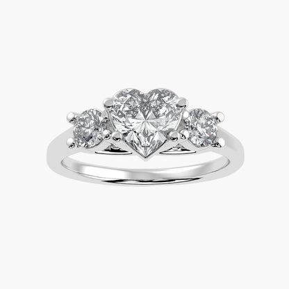 Everbound Heart Diamond Ring